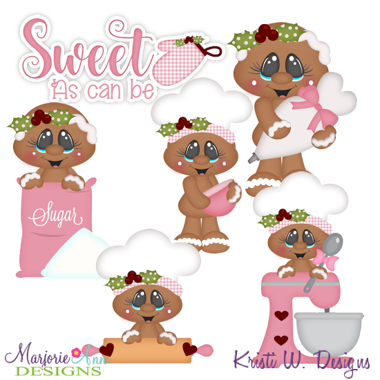 Sugary Sweet Gingers Exclusive SVG Cutting Files + Clipart - Click Image to Close